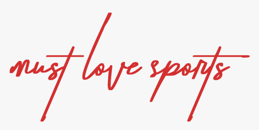 Mustlovesports Red Large - Transparent I Love Sports, HD Png Download, Free Download