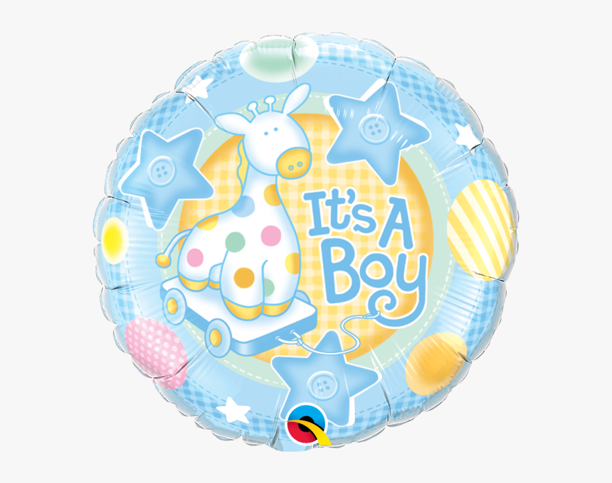 A Boy Soft Giraffe Balloon - It's A Boy Balloon, HD Png Download, Free Download