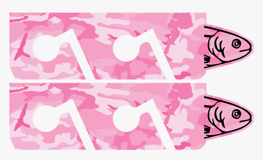 Pink Camouflage Fishing Rod Rack, HD Png Download, Free Download