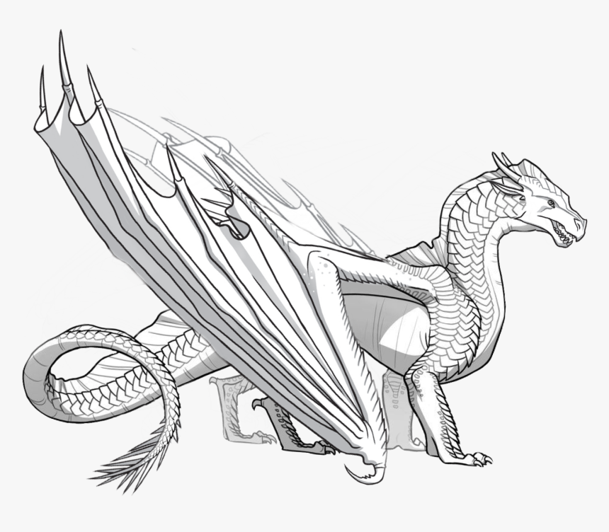 Wings Of Fire Icewing - Wings Of Fire Hybrid Base, HD Png Download, Free Download