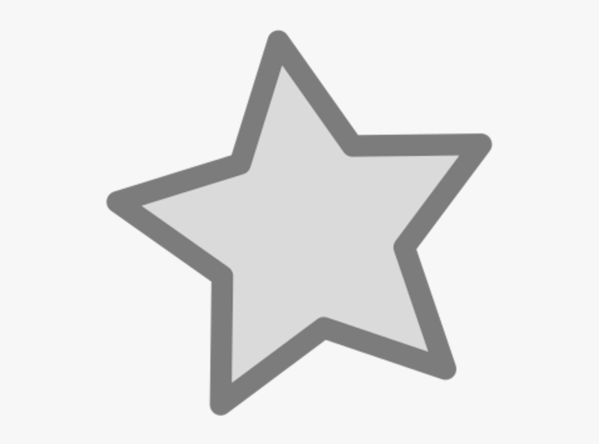 Favorites Icon - Grey Star, HD Png Download, Free Download