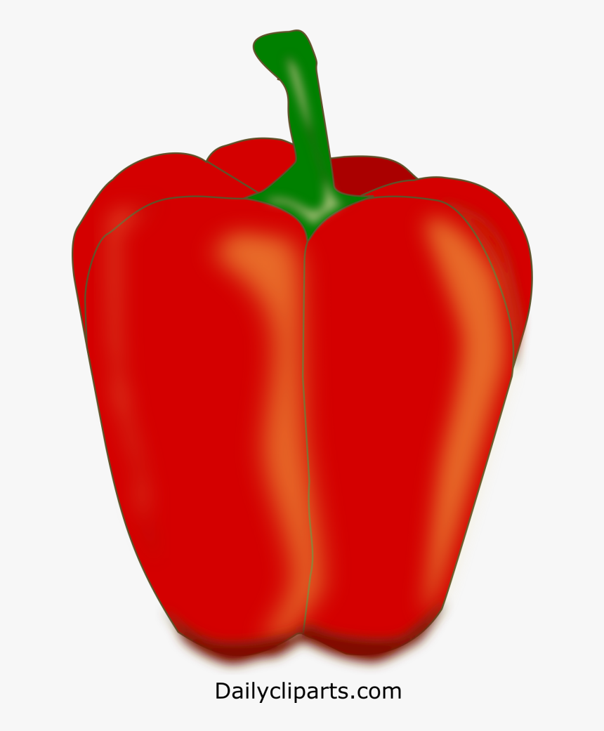 Capsicum Red Icon Image - Red Bell Pepper, HD Png Download, Free Download