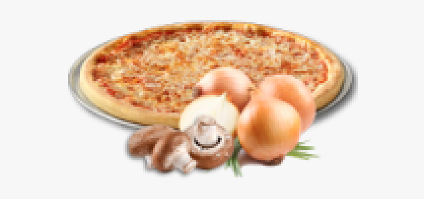 Mushroom And Onion Pizza - Pizza, HD Png Download, Free Download