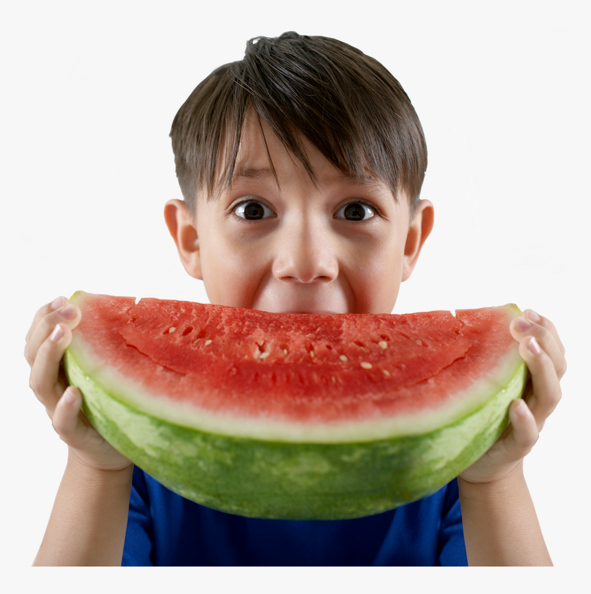 Child With Watermelon - Eating, HD Png Download, Free Download