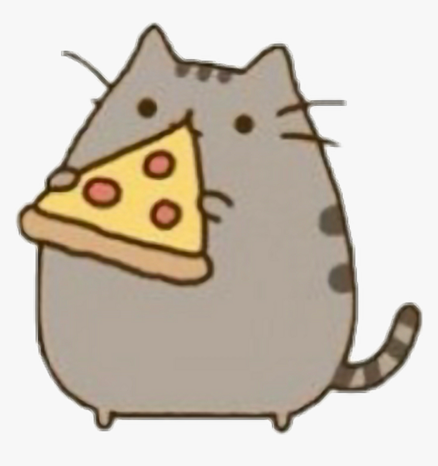 Pizza Kawaii Clipart , Png Download - Kawaii Pusheen Cat Pizza, Transparent Png, Free Download