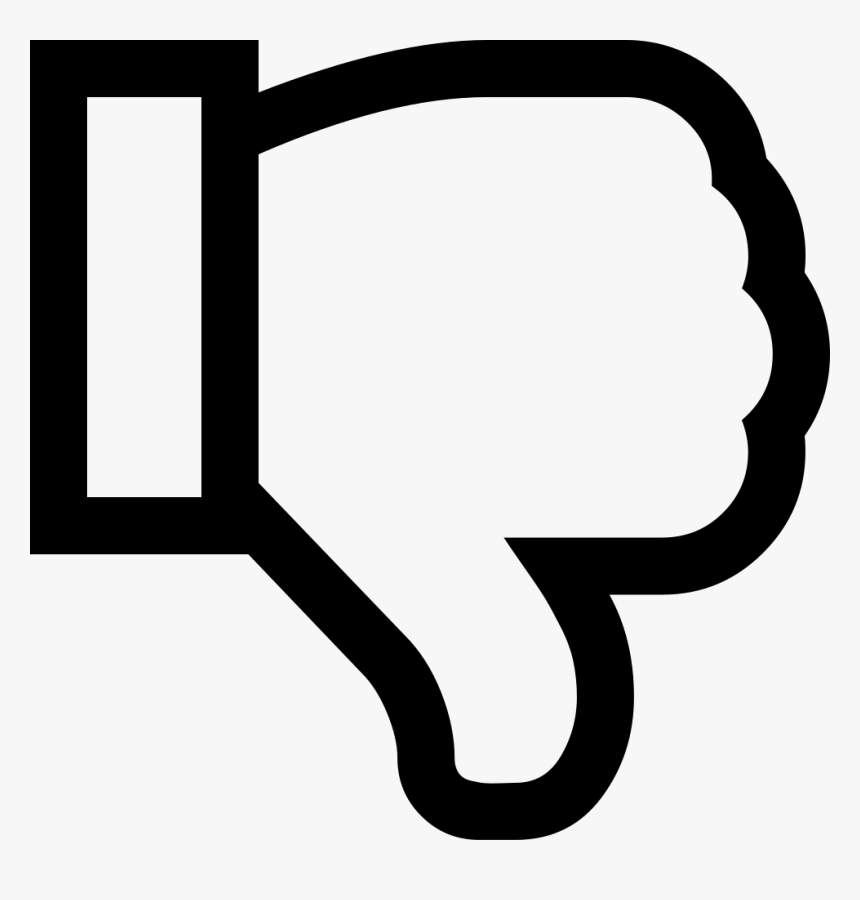Thumbs Down - White Thumbs Down Png, Transparent Png, Free Download