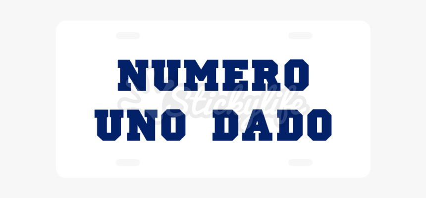 Numero Uno License Plate, HD Png Download, Free Download