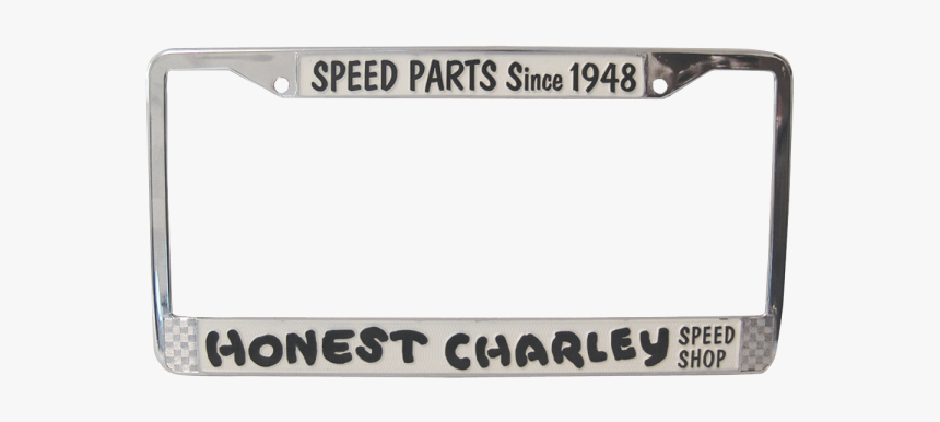 Honest Charley Tag Frame "speed Parts Since 1948"-0 - License Plate Frame, HD Png Download, Free Download