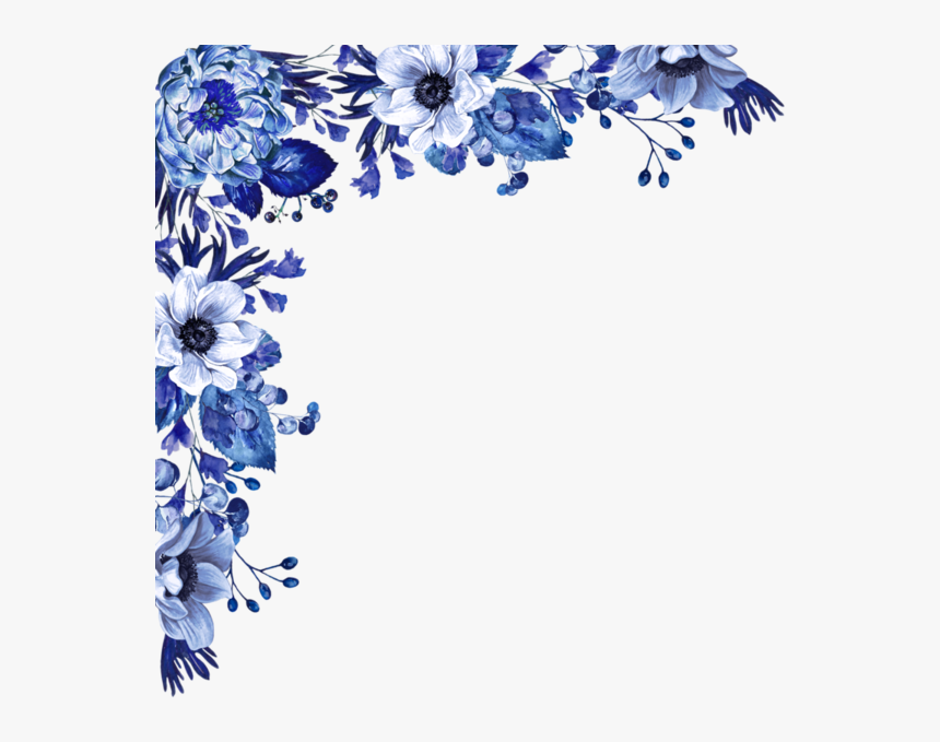 Flores Azuis Para Convite Png, Transparent Png - kindpng