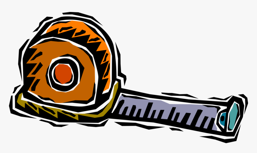 Vector Illustration Of Tape Measure Or Measuring Tape, HD Png Download, Free Download
