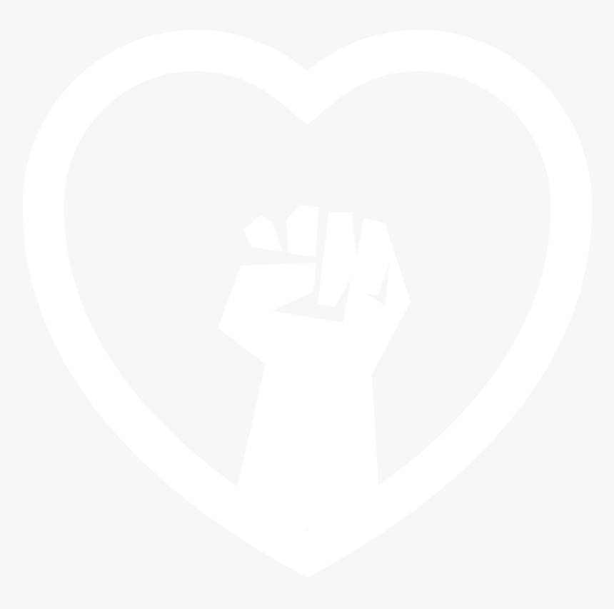 Wll Heart-fist - Jhu Logo White, HD Png Download, Free Download