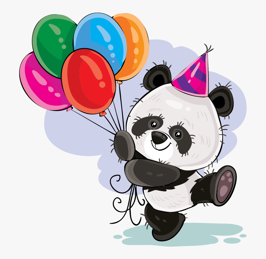 #balloon #animal #bear #cute #cuteanimal #cuteballoon - Birthday Wishes For Panda, HD Png Download, Free Download