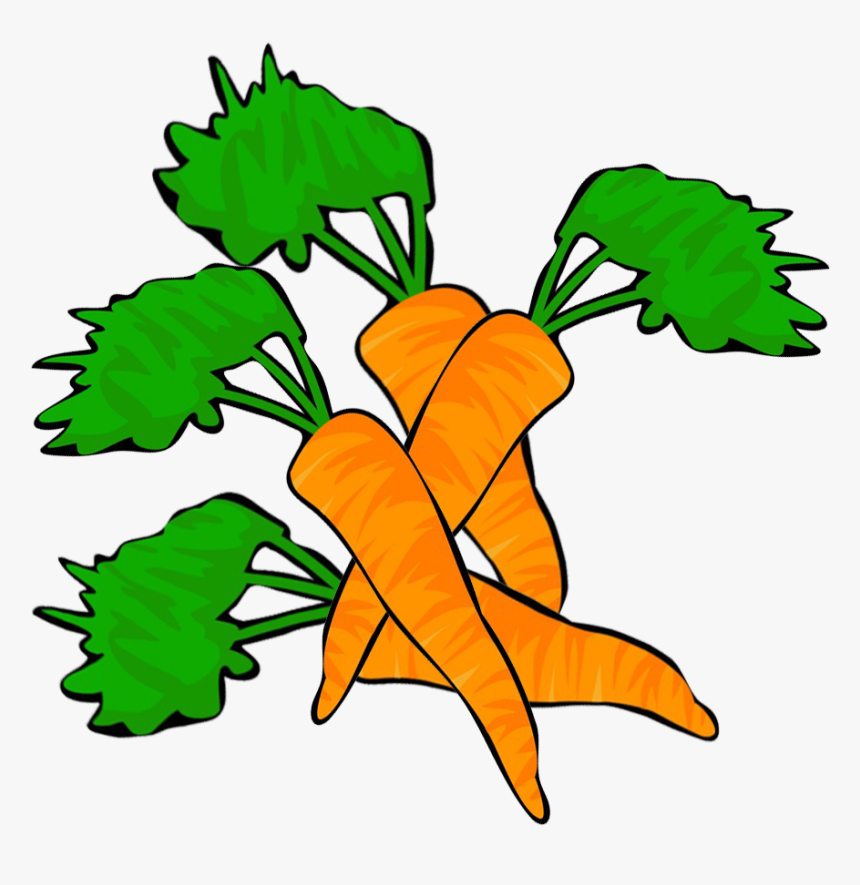 Four Carrots Clipart, HD Png Download, Free Download