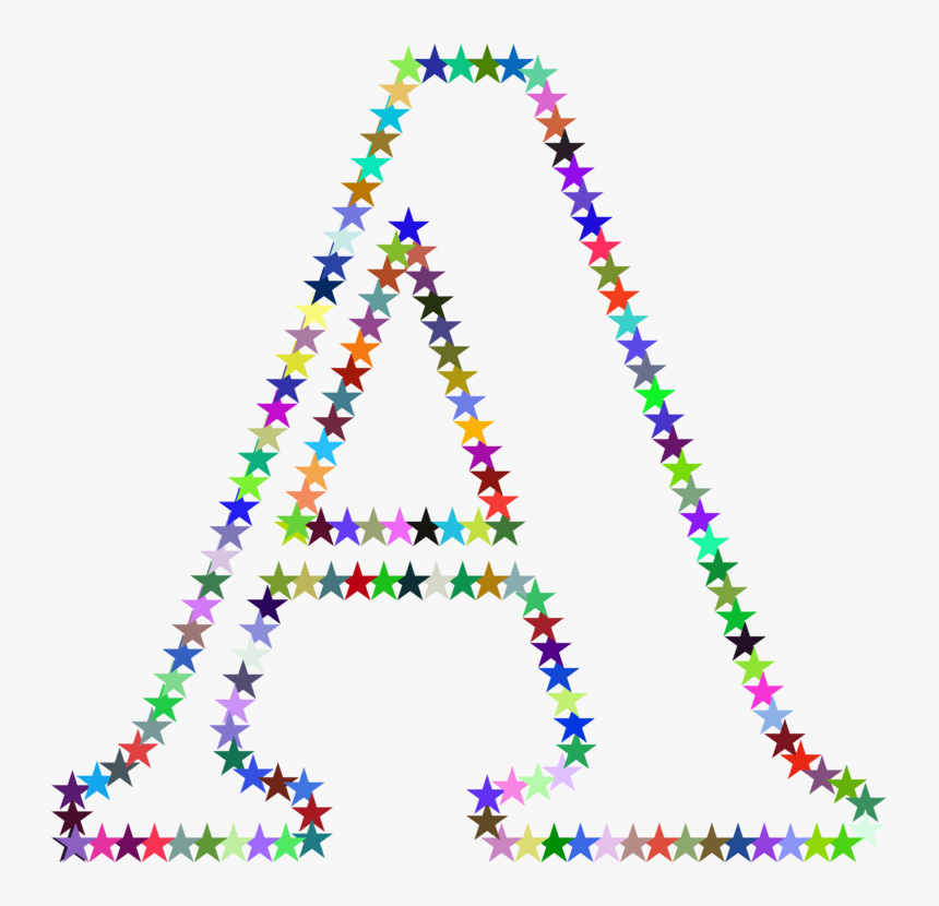 Triangle,body Jewelry,art - Letter A Clipart Stars, HD Png Download, Free Download