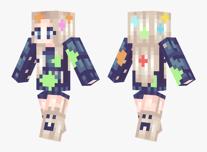 Minecraft Night Girl Skin, HD Png Download, Free Download