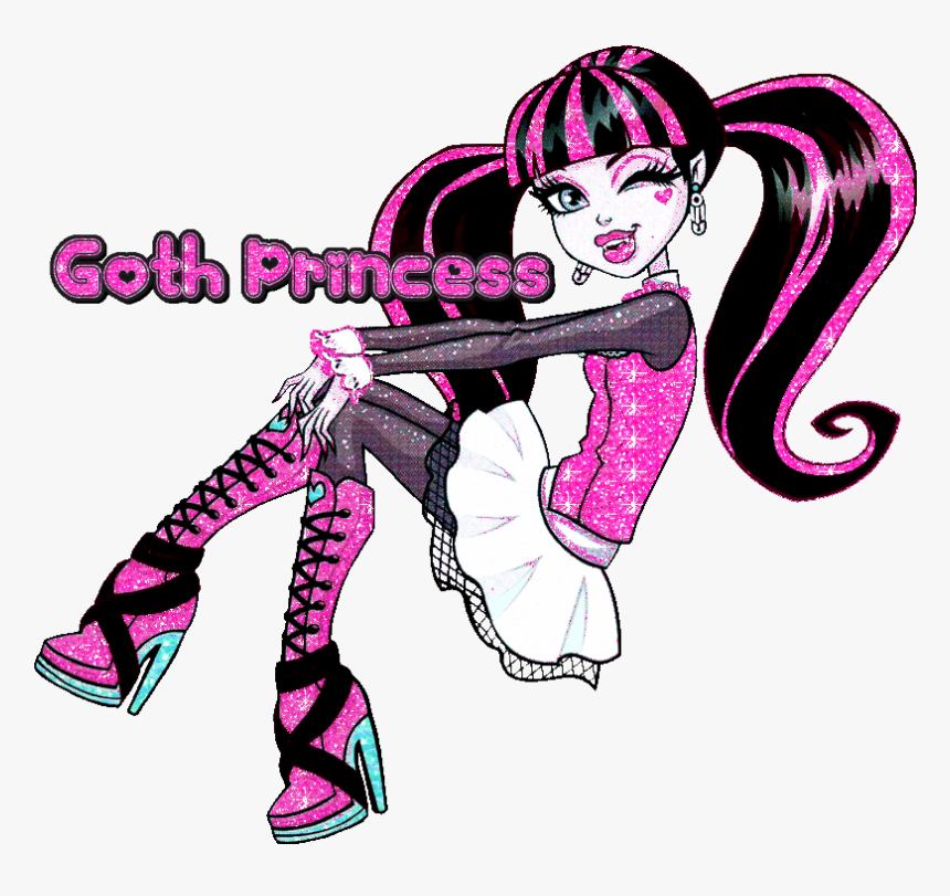 #mine #myedit #oktouse #draculaura #goth #gothic #princess - Monster High Draculaura Cartoon, HD Png Download, Free Download