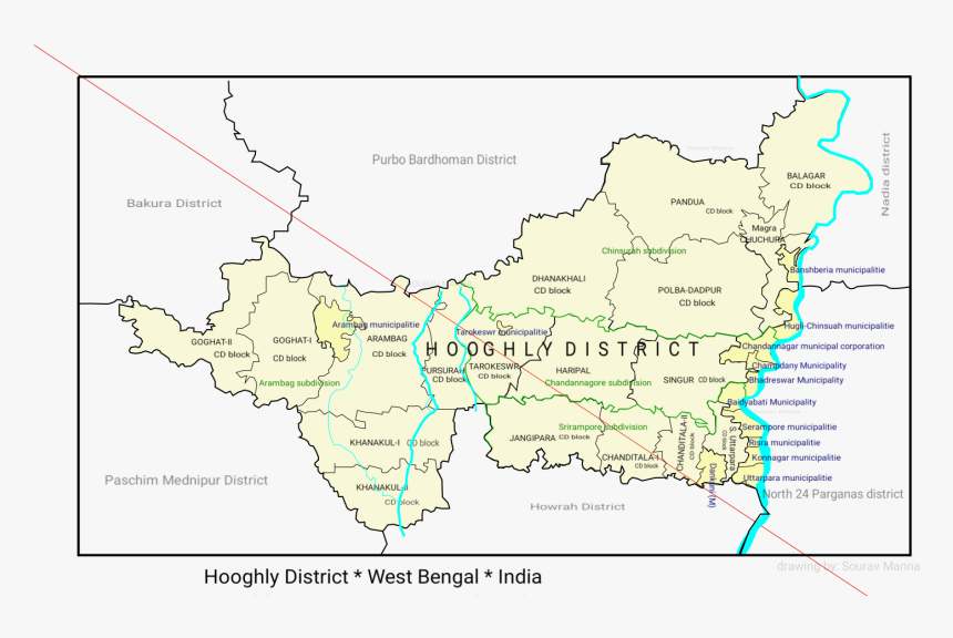 Hooghly In India Map, HD Png Download, Free Download