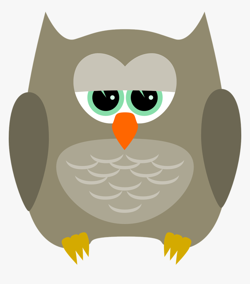 Sad Owl Clipart, HD Png Download, Free Download