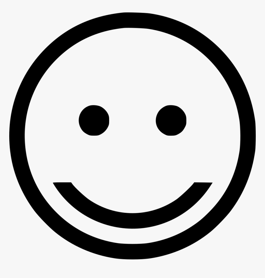 Smile Happy Mood - Happy Mood Black And White, HD Png Download - kindpng