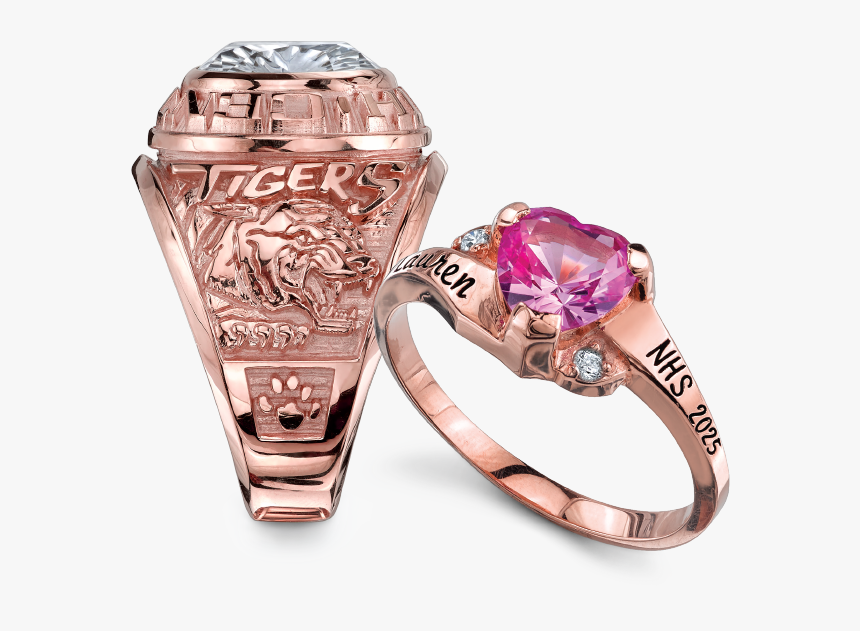 Crimson Gold Rings - Herff Jones Crush Style Senior Ring, HD Png Download, Free Download