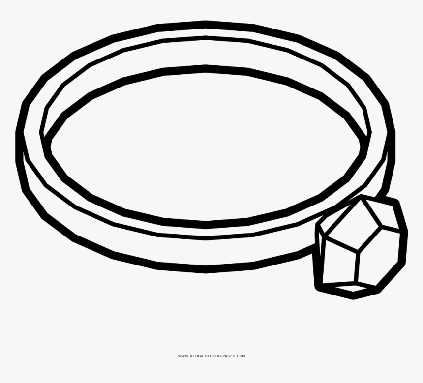 Coloring Pages Of Wedding Rings With Ring Page Ultra - Rings Coloring, HD Png Download, Free Download