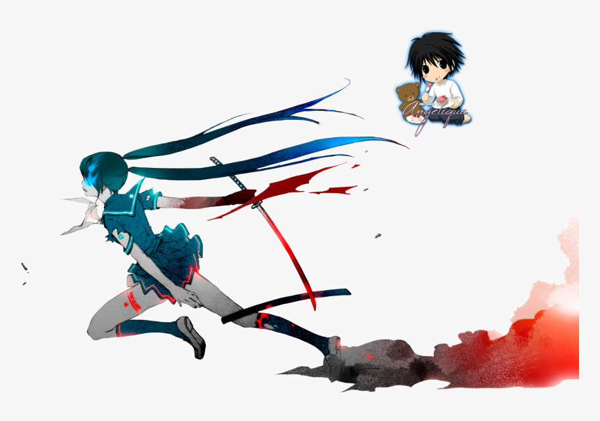 Black Rock Shooter Png, Transparent Png, Free Download