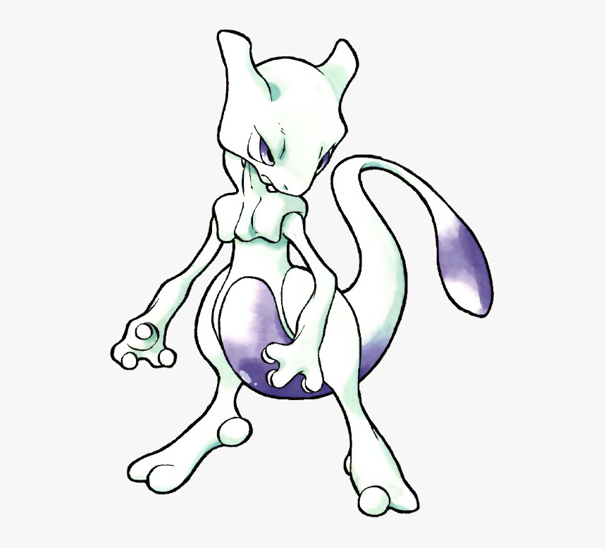 Mewtwo Ken Sugimori Art, HD Png Download, Free Download