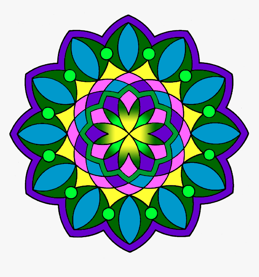 Mandalas Preciosos Pintados, HD Png Download, Free Download