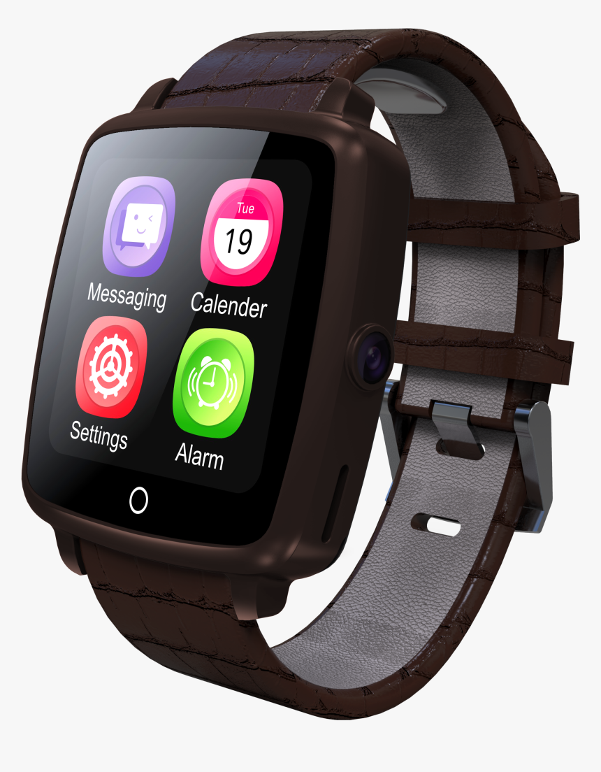 Getiit Mate Plus Gsm Smart Watch Brown With Warranty - Smartwatch, HD Png Download, Free Download