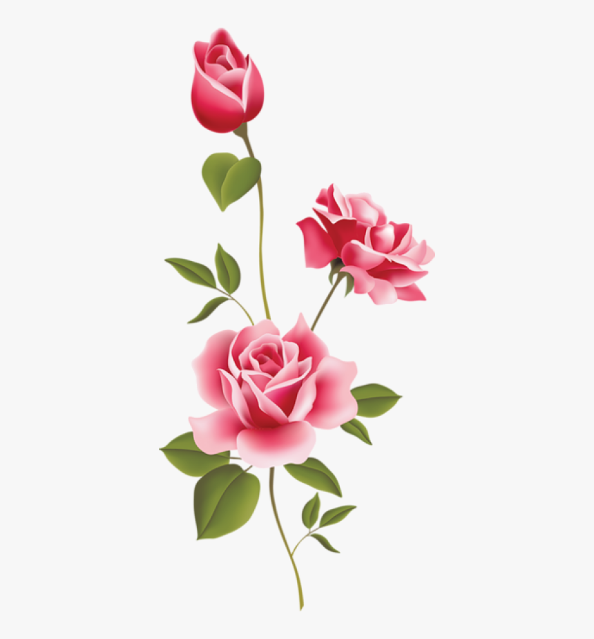 Free Clip Art Pink Rose, HD Png Download, Free Download