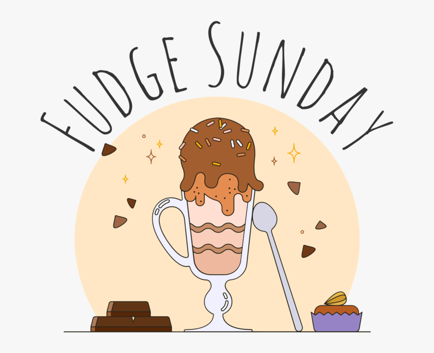 Fudge Sunday - Cartoon, HD Png Download, Free Download