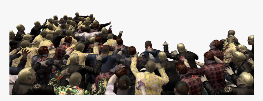 Dead-rising Zombies Around Truck Cropped - Dead Rising 2, HD Png Download, Free Download