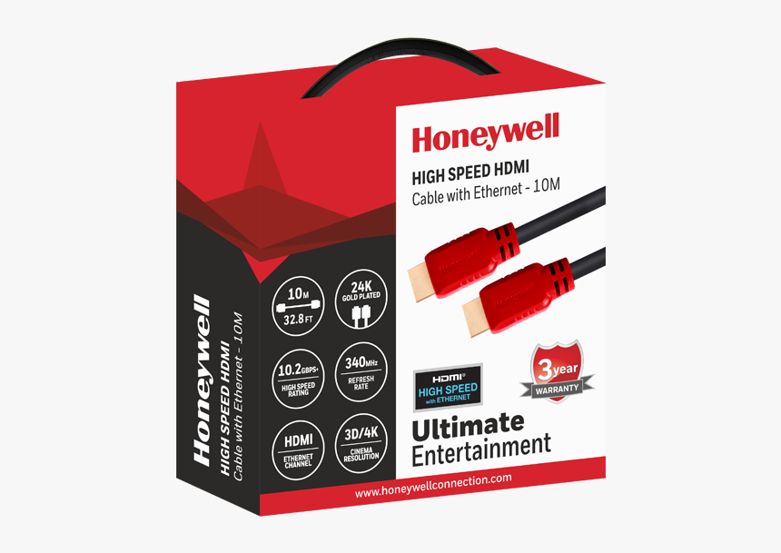 Honeywell High Speed Hdmi Cable, HD Png Download, Free Download