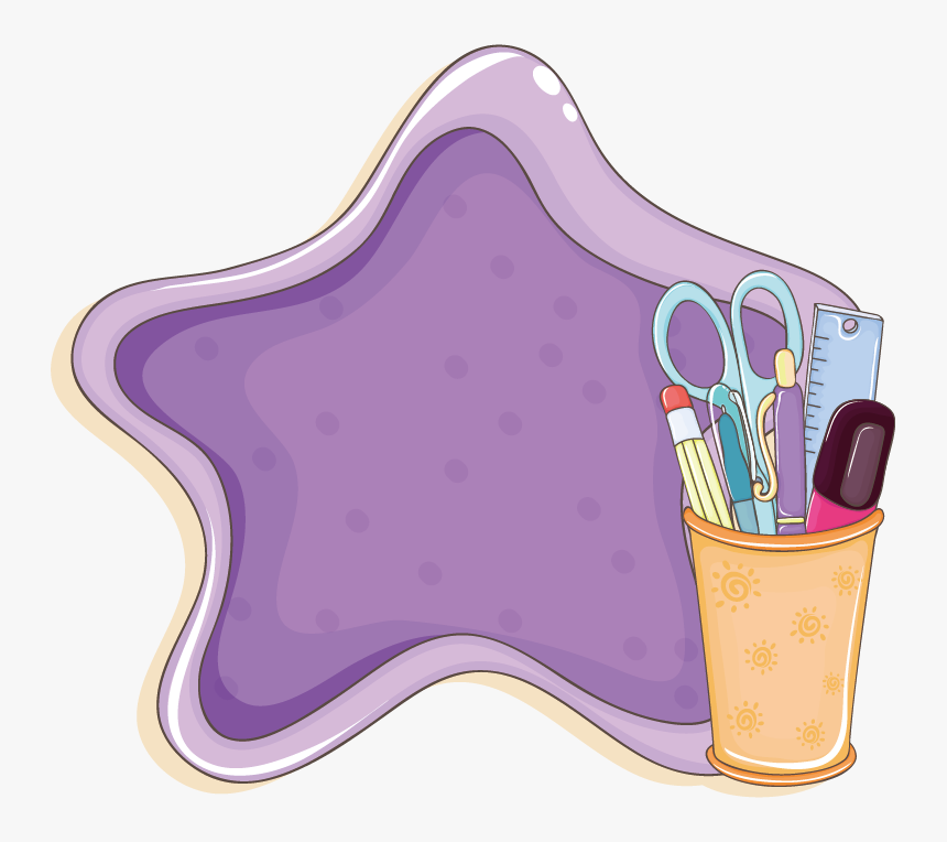 School Cartoon Purple Background, HD Png Download, Free Download