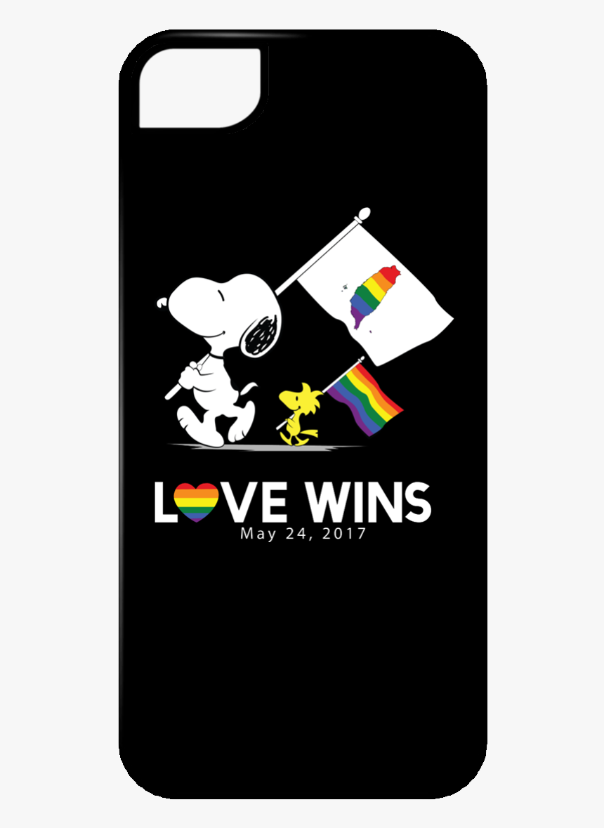 Love Wins In Taiwan Snoopy Lgbt Iphone Cases - Smartphone, HD Png Download, Free Download