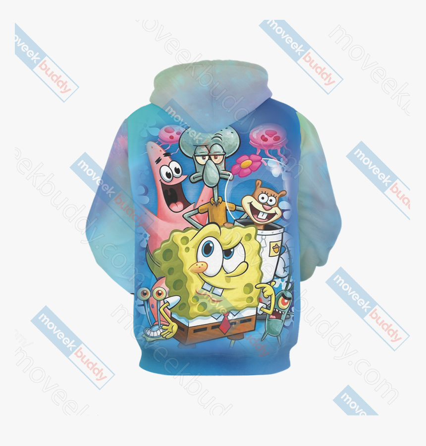 Spongebob Squarepants Unisex 3d Hoodie - Bob L Éponge Série, HD Png Download, Free Download