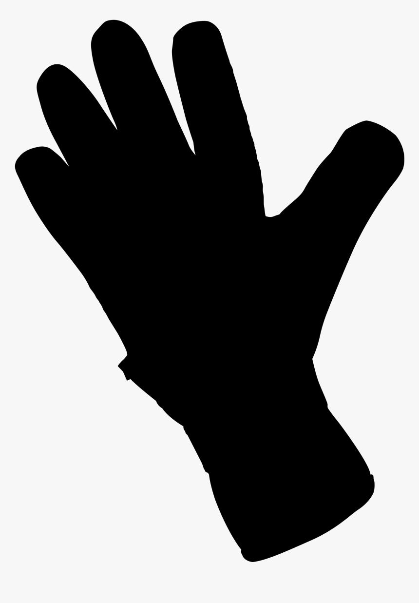 Finger Clip Art Glove Silhouette Line - Safety Glove, HD Png Download, Free Download