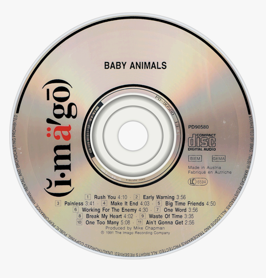 Baby Animals Baby Animals Cd Disc Image - Cd, HD Png Download, Free Download