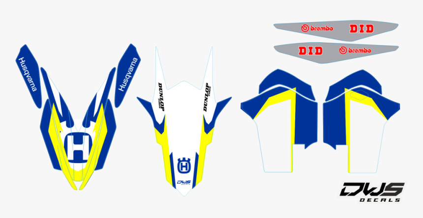 Husqvarna FE 250 350 450 501  2014-2016 Grafik Dekor-Set SCRUB 