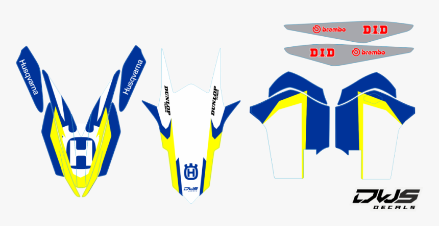 Trimset Husqvarna Te Fe 250 350 450 501 2014 2015 2016 - Husaberg Rear Fender Decal, HD Png Download, Free Download