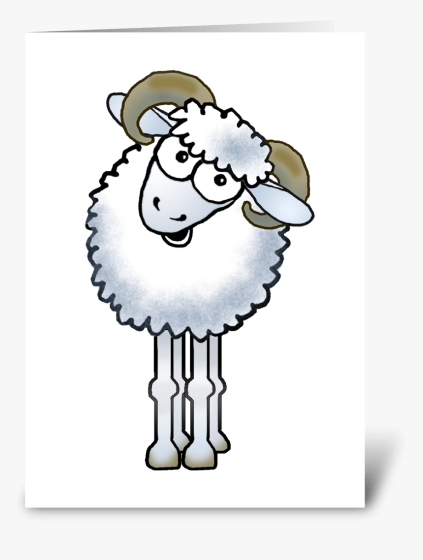 Aries Ram Cartoon Greeting Card - Cartoon, HD Png Download, Free Download