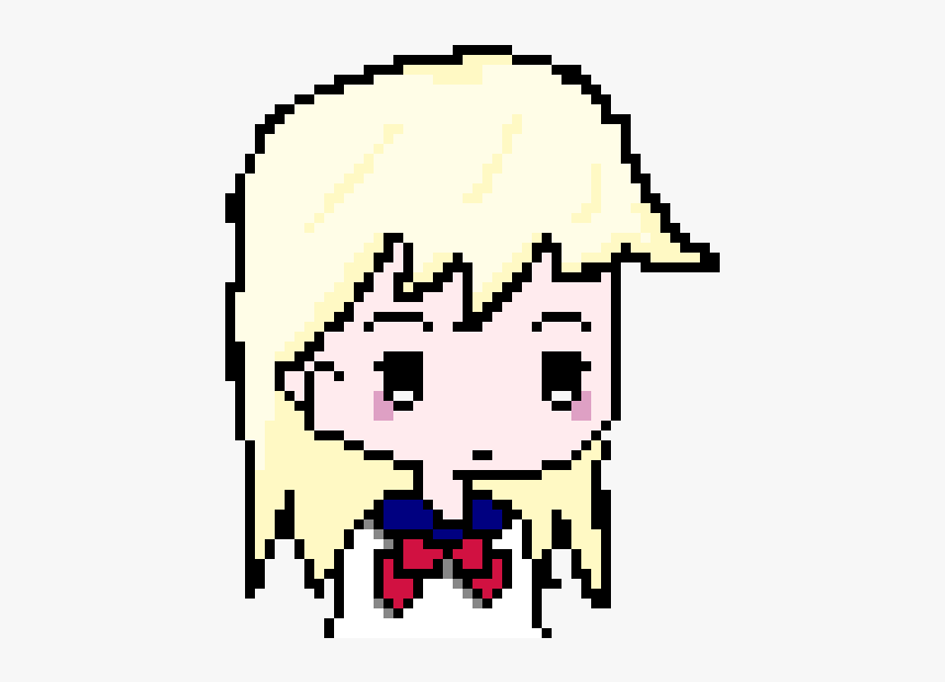 Minecraft Anime Face Pixel Art, HD Png Download, Free Download