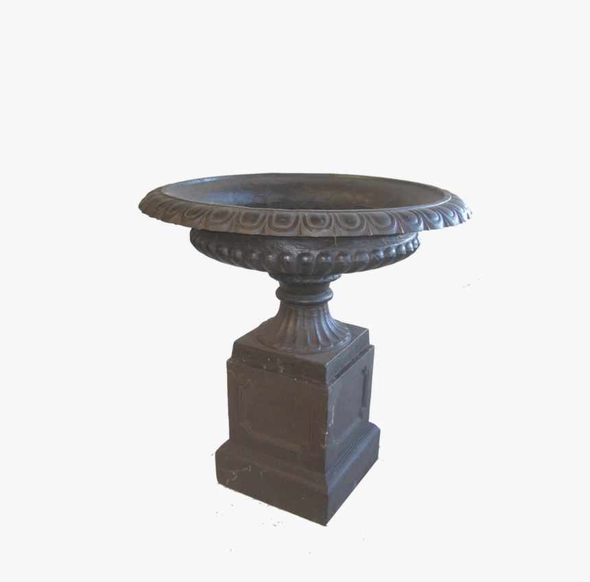 G023 Cast Iron Vase On Base - End Table, HD Png Download, Free Download