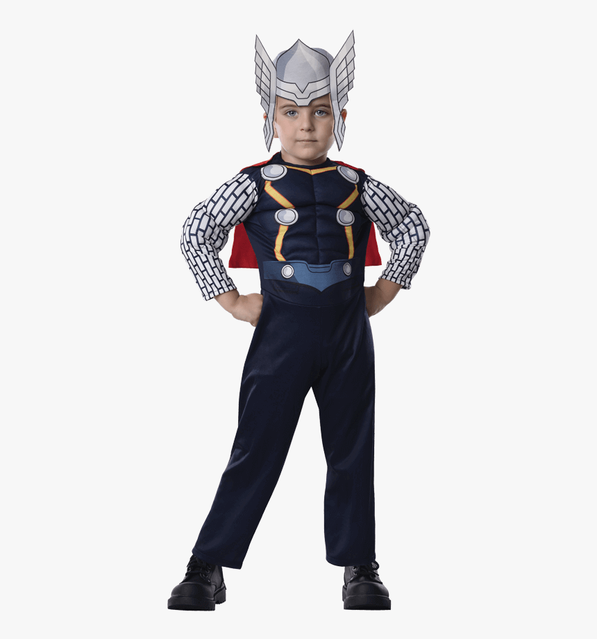 Toddler Deluxe Thor Muscle Costume - Bebe Disfraces De Thor, HD Png Download, Free Download