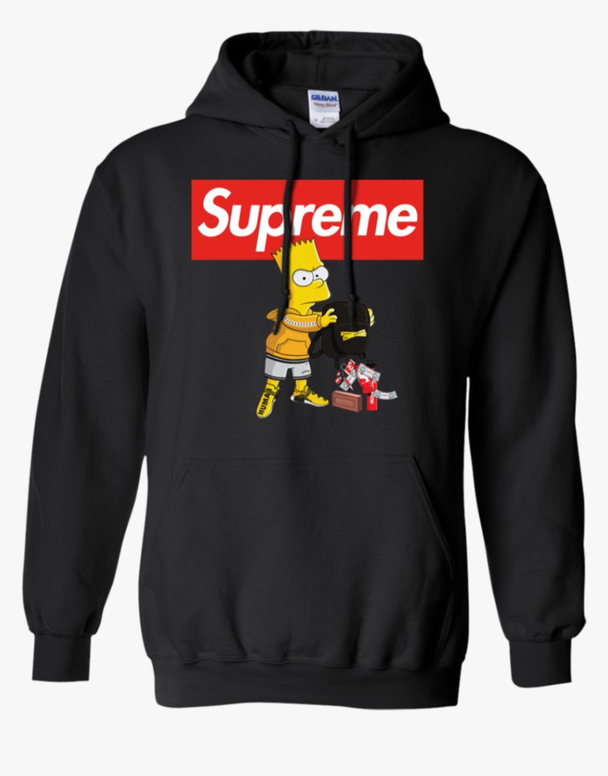 Top Sale Bart Simpson Supreme Gucci Shirt G185 Gildan - Funny Fake Supreme Hoodie, HD Png Download, Free Download