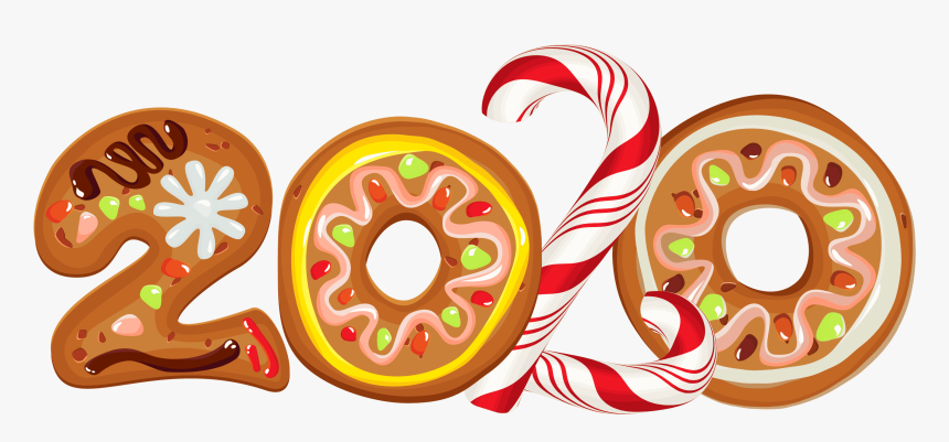 2020 Cookie Style Png Clipart Image - Happy New Year 2020 Cookies, Transparent Png, Free Download