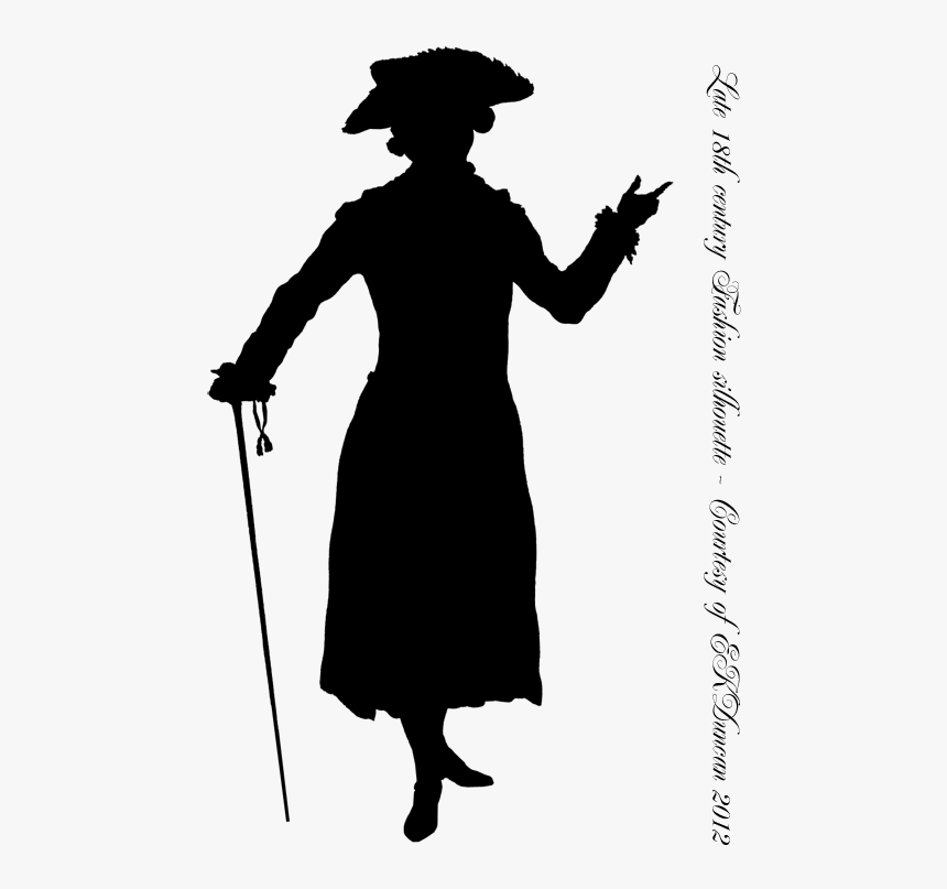 Fashion Silhouette Png Download - 18 Century Silhouettes Men, Transparent Png, Free Download