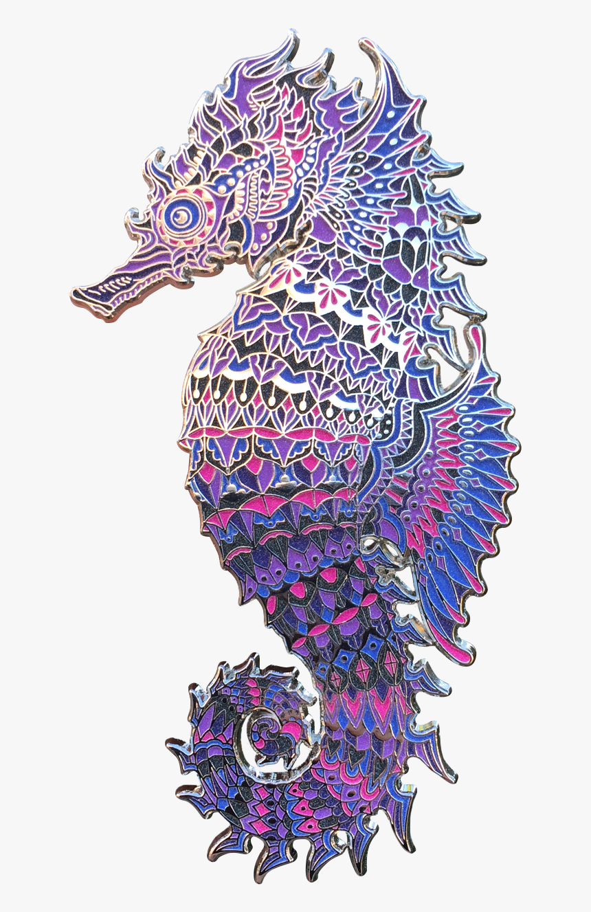 Purple Seahorse Png - Illustration, Transparent Png, Free Download