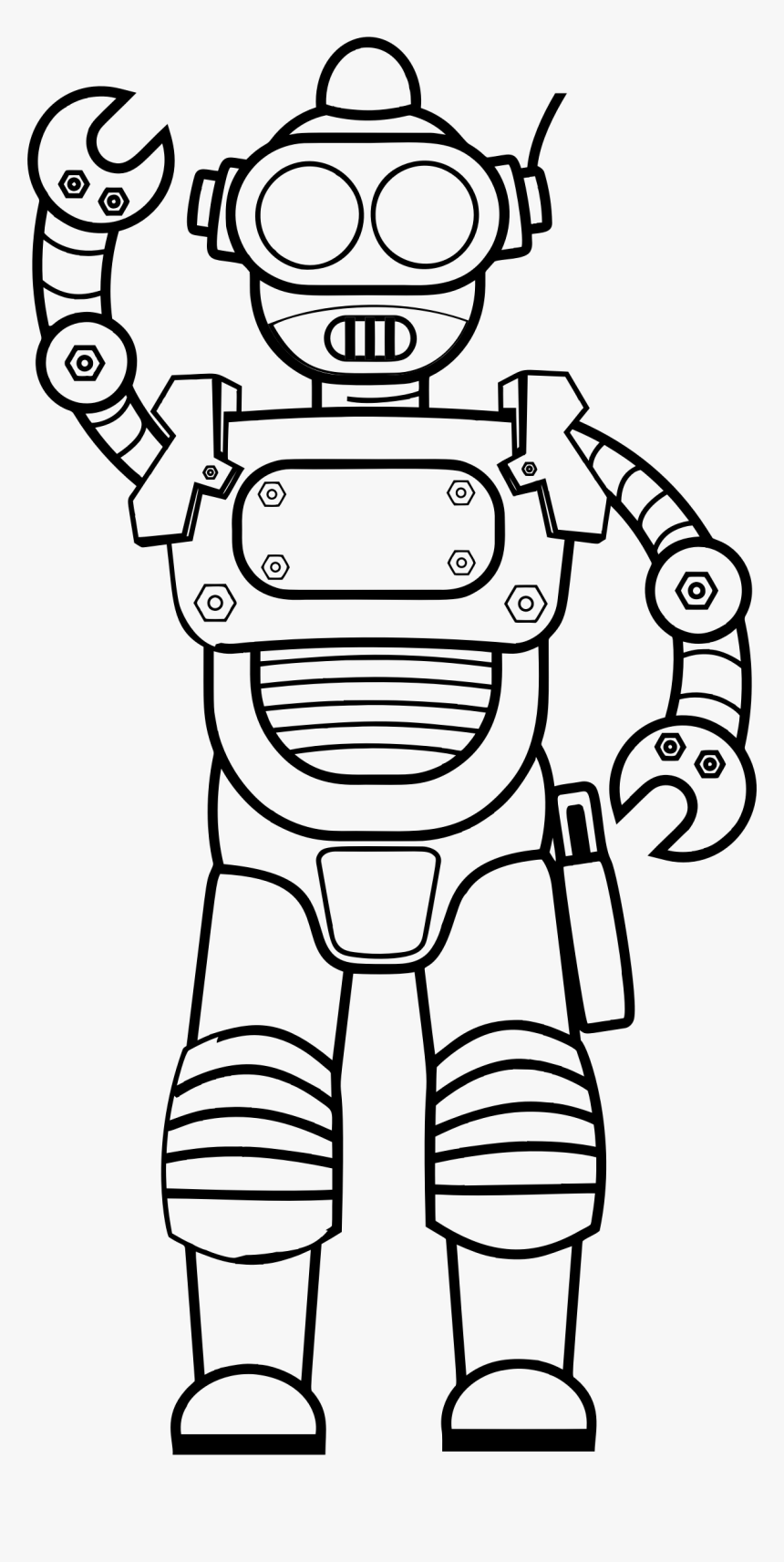 Retro Robot - Robot Image For Drawing, HD Png Download - kindpng