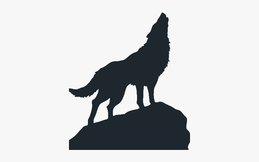 Wolf2 - Black Wolf Howling Drawing, HD Png Download, Free Download